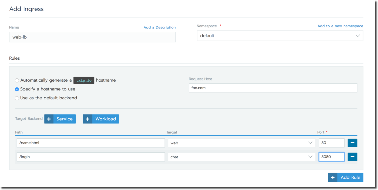 Ingress: Path-Based Routing Configuration