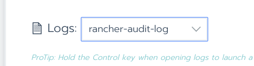 Select Audit Log