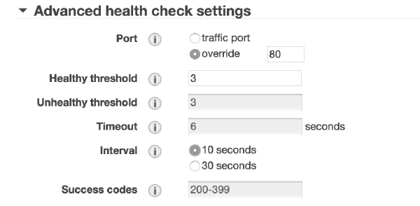 Target group 443 Advanced