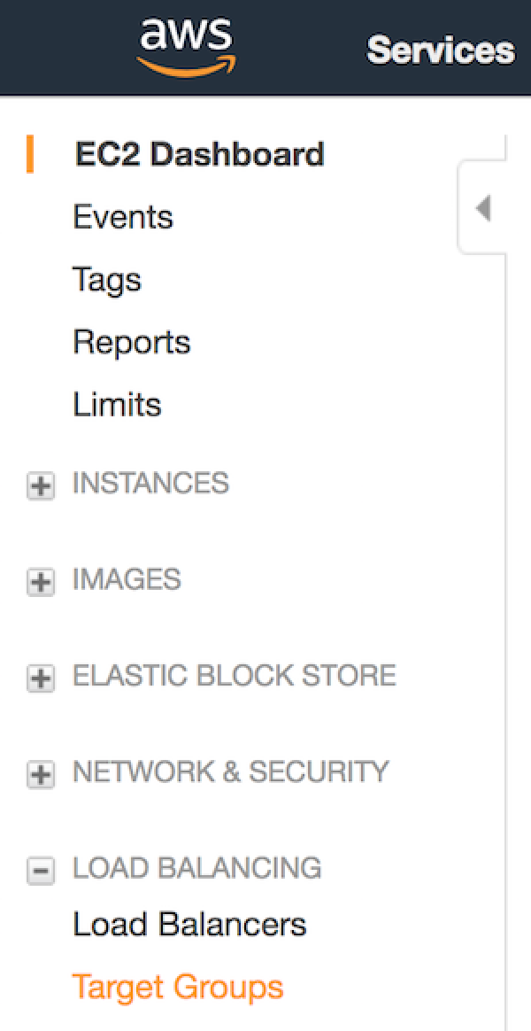 EC2 Load Balancing section