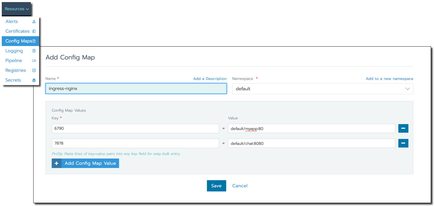 Layer-4 Load Balancer: ConfigMap Workaround
