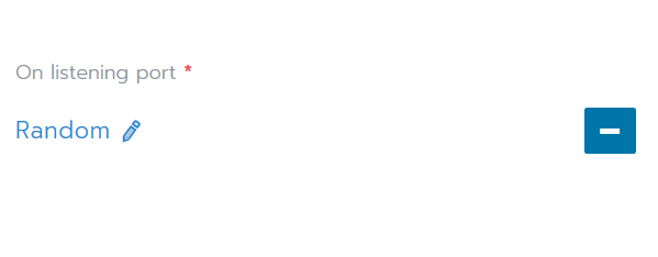 On Listening Port, Random selected