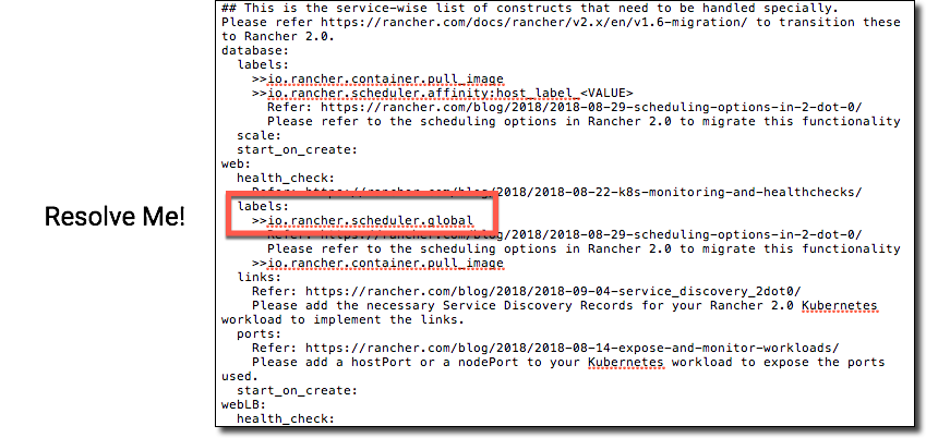 Global Service Label