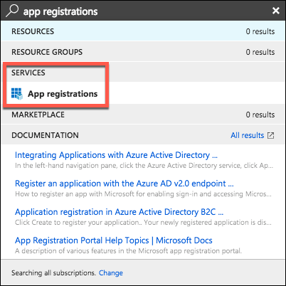 Open App Registrations